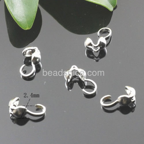 Metal buckle stainless steel beads clasp necklace buckle wholesale jewelry accessories DIY fit 2mm beads