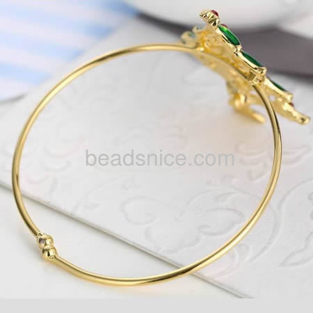 Christmas bracelets jingle bell bracelet fashionable jewelry making brass lead-safe nickel-free