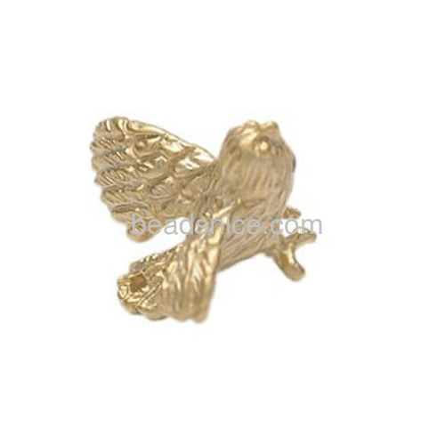 Charm pendant fashion bird pendants flying bird shape wholesale jewelry accessories findings brass