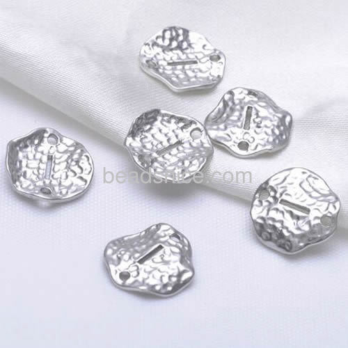 Alphabets pendant designs custom made pendants connector wholesale jewelry making supplier sterling silver DIY Korea style