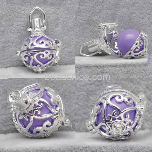 Pendant box prayer box pendants different designs of magic prayer cage pendant wholesale jewelry accessories brass DIY