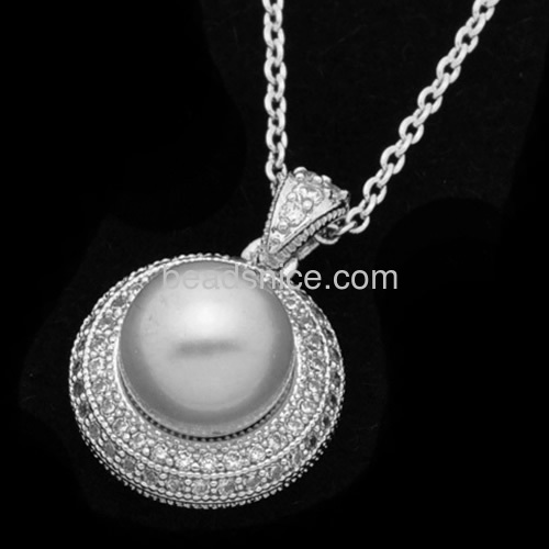 Pearl pendant unique designs for wedding party necklace customize wholesale