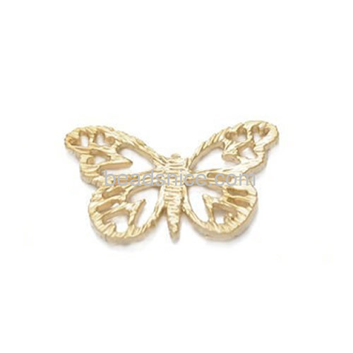Butterfly pendants charms unique engraving craft wholesale fashionable jewelry making supplies brass handmade gift for friends