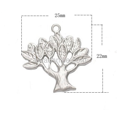 Tree of life pendant fashion life tree pendants charms fit necklace bracelet wholesale fashion jewelry accessories brass