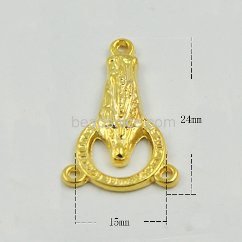 Jesus pendant connector links for necklace bracelet wholesale jewelry connectors making supplies alloy vintage style DIY