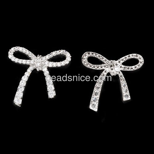 Latest cute girls earrings butterfly stud earrings women wholesale jewelry components brass gift for her