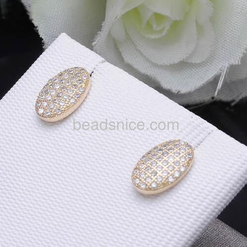 Fashion earring designs new model earrings small latest trends earrings wholesale jewelry findings oval shape brass gifts