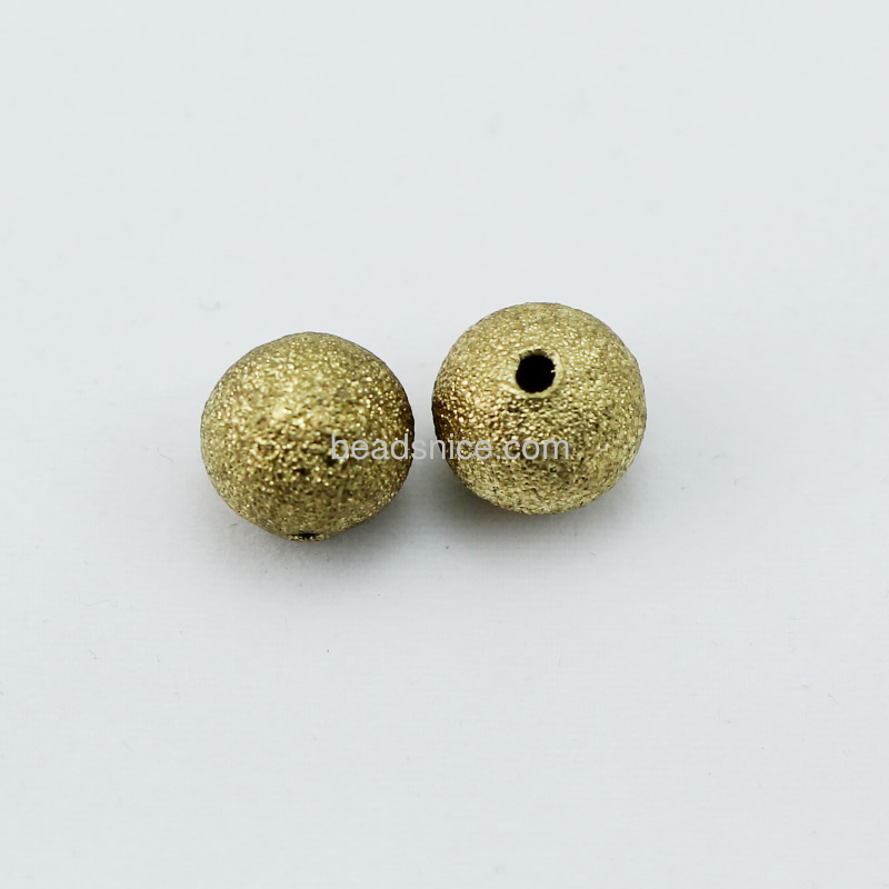 Brass Stardust Beads,Round,nickel  free, lead free,12mm,Hole:Approx 2mm