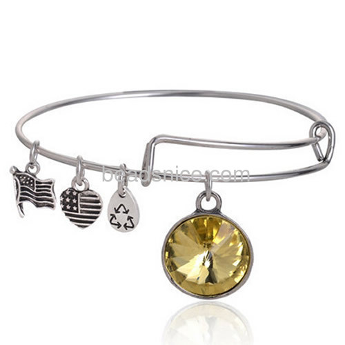 Women bracelet adjustable wire bangle bracelet wholesale jewelry findings Alex and Ani vintage style alloy gifts