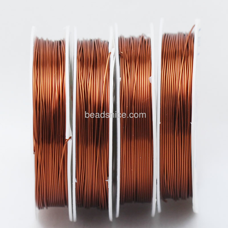 Color-coated brass wire, multicolor, 0.6mm,