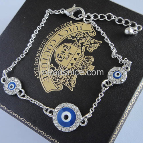 Bangles and bracelets Fatima Turkish evil eye bracelet with blue eyes wholesale jewelry findings alloy unique gifts
