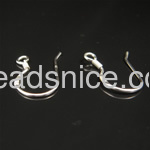 925 Sterling silver earring finding, 0.7x9x17mm, sold per pair
