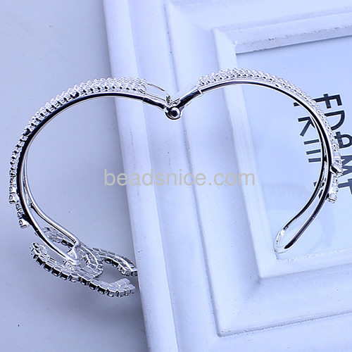 Fashion CC bangle bracelet hollow latest design daily wear bracelets micro pave CZ wholesale metal bracelet jewelry gifts