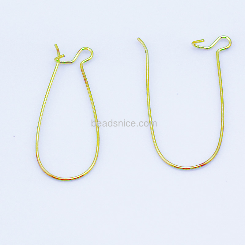 hook earwire,brass,Kidney earwire hook earwire,brass,Kidney earwire