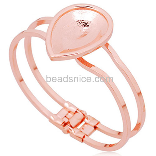 Fashion bracelet jewelry drop shape bracelets bangles sharp teardrop tray unisex style wholesale vogue jewelry accessory alloy