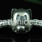 925 Sterling silver bali european style bead,10x10.5mm,hole:approx 5mm,no ,