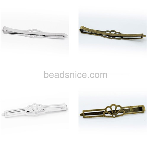 Fashion hair pins unique bobby pins daily wear word folder hair clip wholesale jewelry findings brass DIY gifts simple style