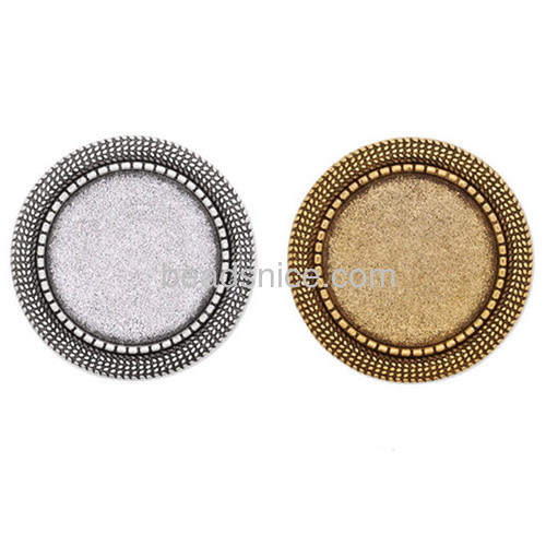 Men's brooch pin retro round photo gemstone brooch wholesale vintage jewelry accessories zinc alloy handmade gift for friends