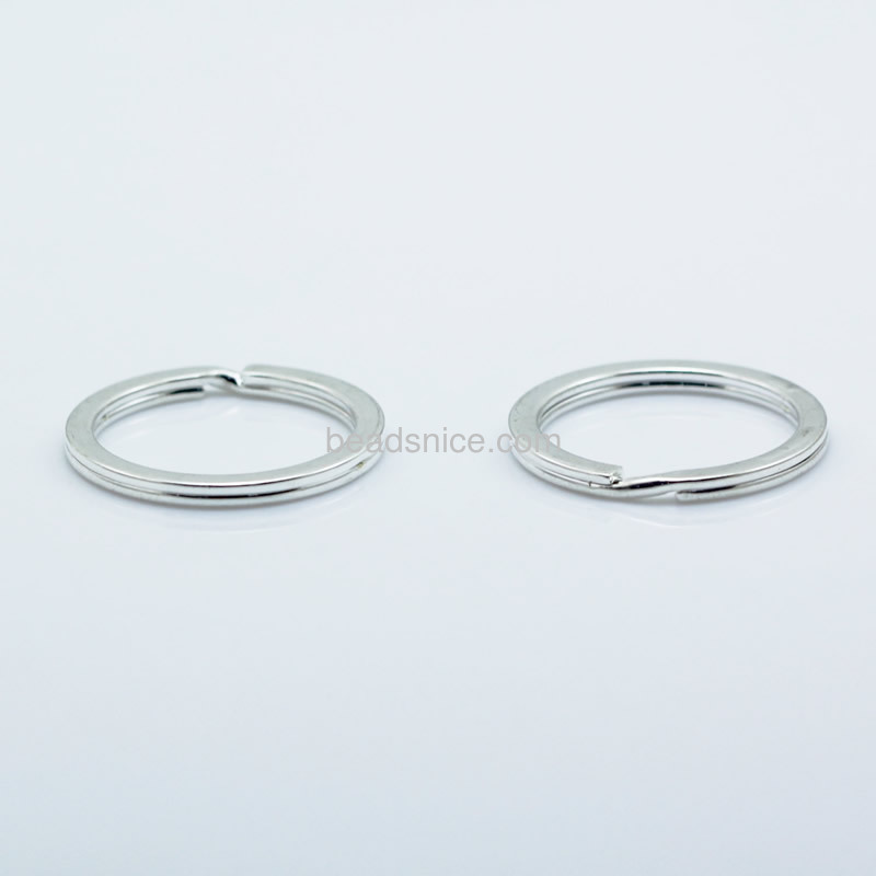 Iron Key Rings,30mm & 24mm,Nickel-Free,Lead-Safe,