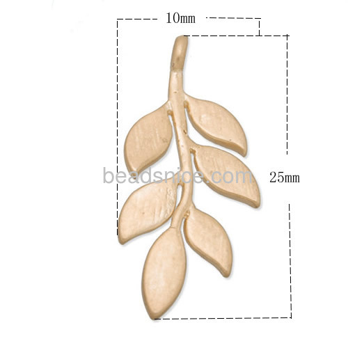 Leaf pendant tiny leaves lovely pendants charms fit necklace earrings wholesale vogue jewelry accessories brass handmade gifts