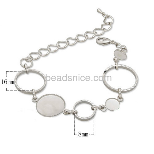 Charm bracelet girls friendship bracelets bangles gemstone bracelet base wholesale fashion bracelet jewelry settings brass