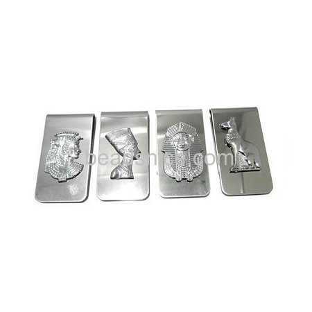 Money clip  stainless steel  rectangle   nice for Valentines Day Gift