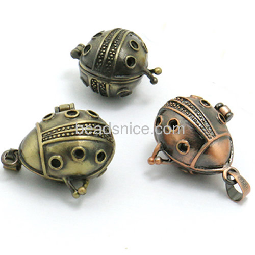 Vintage pendant box unique designs teapot photo box wholesale jewelry making supplies brass DIY specially gift for friends