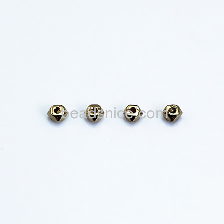 Brass Beads,3mm,hole:1mm,Lead-Safe ,Nickel-Free,