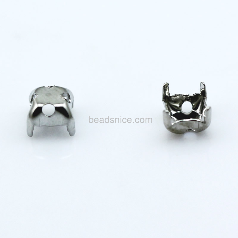 Square Nickel-Free and Lead-Safe Bezel setting,