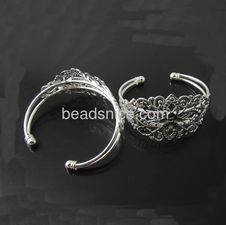 Brass Bracelet,62x35mm,Nickel-Free,Lead-Safe,