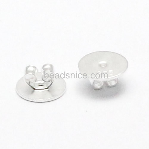 Earring stopper ear nut round earring stoppers earrings backs earnuts wholesale earring jewelry accessory sterling silver DIY