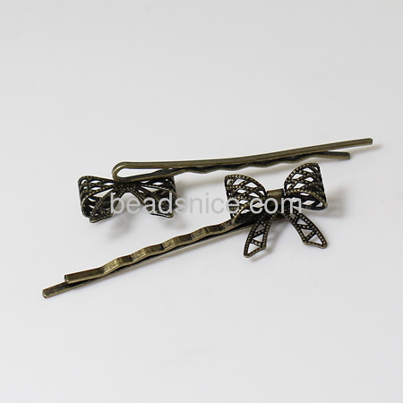 Brass Hairpins,20x20mm,animal,Nickel-Free,Lead-Safe,