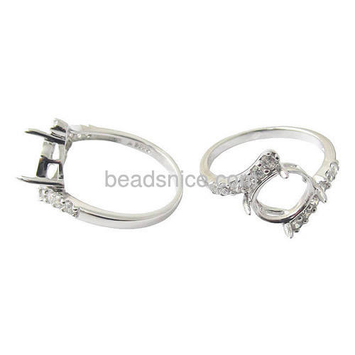 Sterling Silver ring mountings Sterling Silver ring mountings