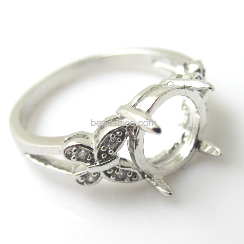 925 Silver jewelry ladies ring setting
