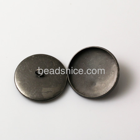 Brass button jewelry,round,lead-safe,nickel-free,