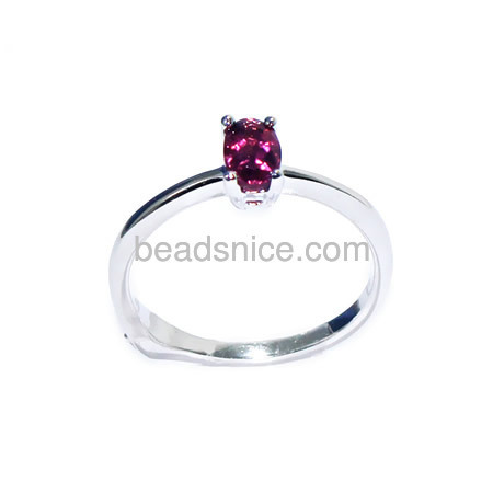 925 sterling silver ring wholesale pinky rings with tourmaline