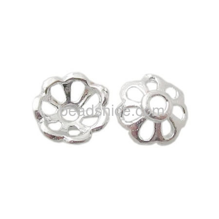 Flower 925 Sterling Silver Bead Caps