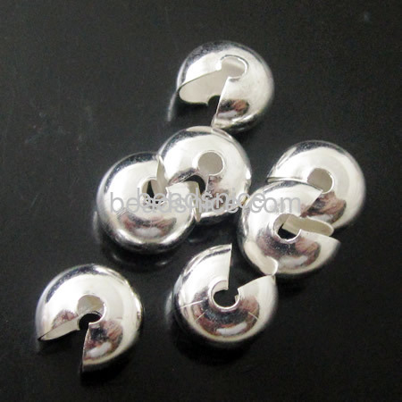 Caps beads for handmade jewelry brass round