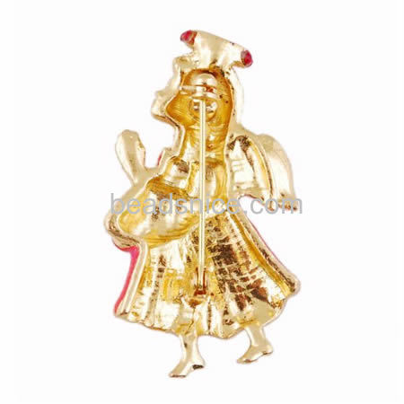 Santa Claus brooch pin Christmas brooch wholesale jewelry making supplies alloy gift for kids