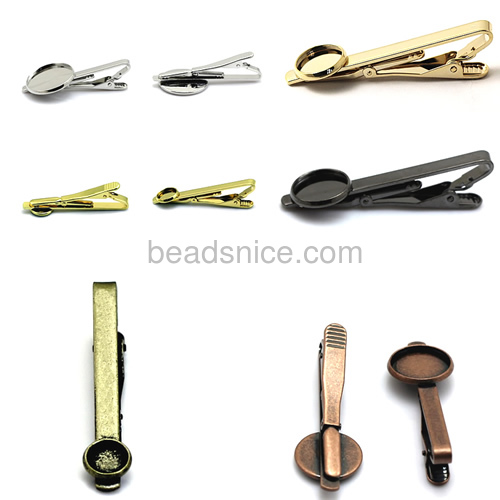 Funny cufflinks tie clips brass