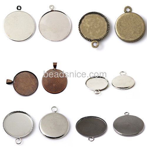 Pendant setting wholesale suppliers brass round