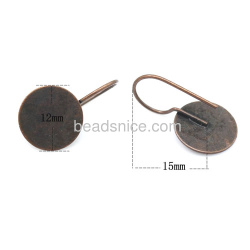 Earring stud with pad jewelry making supply