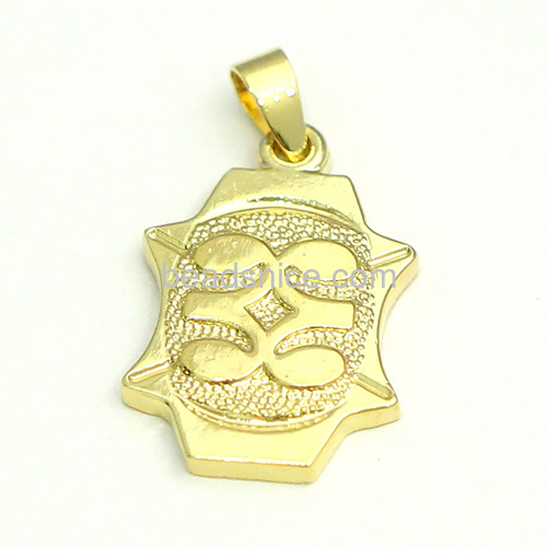 Muslim pendants charms religious pendants for necklace DIY wholesale fashion jewelry findings gift for friends brass