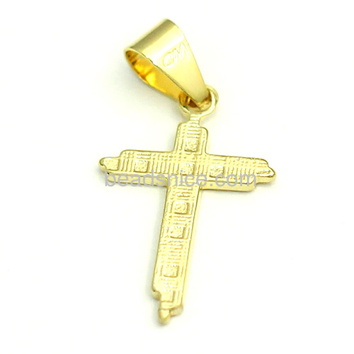Cross pendant necklace charms cross religious pendants wholesale fashion jewelry findings DIY brass gift for friends