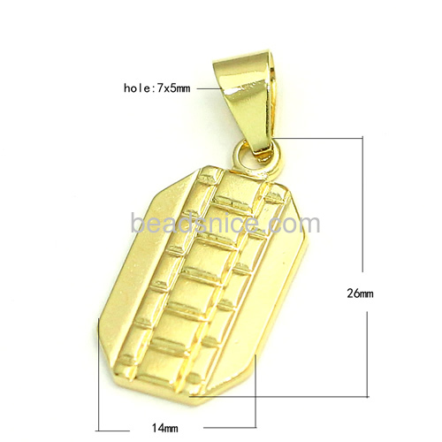 Fashion jewelry wholesale mens pendant delicate DIY for necklace more style for your choice brass