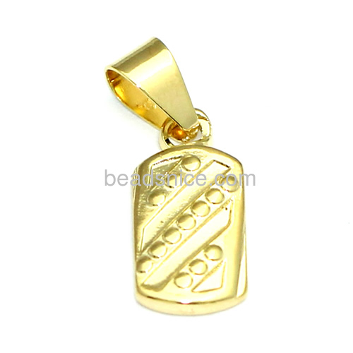 Pendant men gold plated small pendant design charm gift for friends wholesale vogue jewelry finding brass more styles for your c
