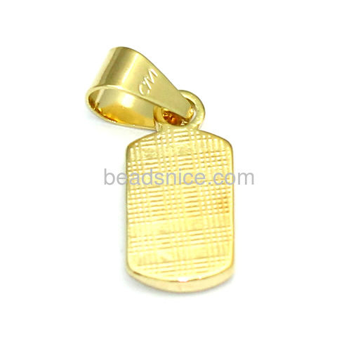 Pendant men gold plated small pendant design charm gift for friends wholesale vogue jewelry finding brass more styles for your c