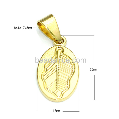 Tree of life pendants golden maple leaf pendant wholesale jewelry findings brass oval real 24k gold plated nickel-free lead-safe