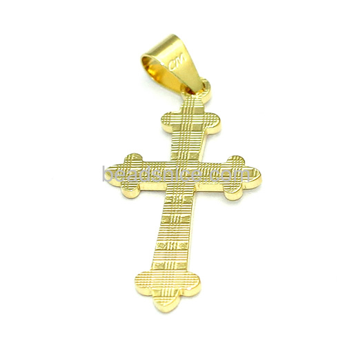 Jesus pendants jerusalem cross pendant religious pendant symbol wholesale vintage jewelry findings gift brass 24k real gold plat