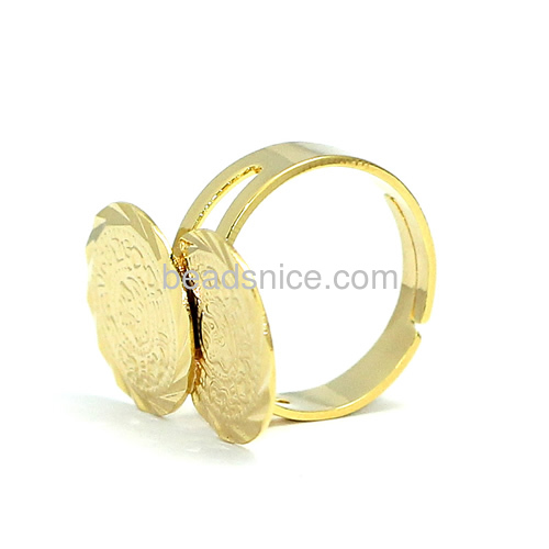 Mens rings sale fashionable coin ring adjustable wholesale jewelry accessories gift for friends brass nickel-free lead-safe